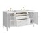 James Martin Vanities 60'' Double Vanity, Bright White w/ 3 CM White Zeus Quartz Top 485-V60D-BW-3WZ - alternate 7